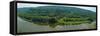 Panoramic View of Siberian Taiga Landscape at Summer-viczast-Framed Stretched Canvas