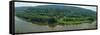 Panoramic View of Siberian Taiga Landscape at Summer-viczast-Framed Stretched Canvas