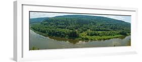 Panoramic View of Siberian Taiga Landscape at Summer-viczast-Framed Photographic Print