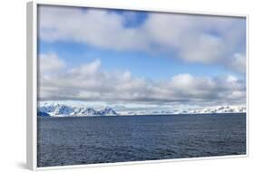 Panoramic View of Signehamna, Krossfjord, Spitsbergen, Svalbard, Norway, Scandinavia, Europe-Michael Nolan-Framed Photographic Print