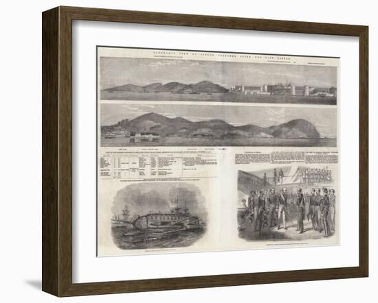 Panoramic View of Sinope, Sketched after the Battle-null-Framed Giclee Print