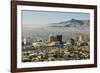 Panoramic view of skyline and downtown El Paso Texas looking toward Juarez, Mexico-null-Framed Photographic Print