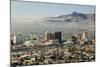 Panoramic view of skyline and downtown El Paso Texas looking toward Juarez, Mexico-null-Mounted Photographic Print