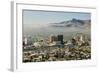 Panoramic view of skyline and downtown El Paso Texas looking toward Juarez, Mexico-null-Framed Photographic Print