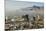 Panoramic view of skyline and downtown El Paso Texas looking toward Juarez, Mexico-null-Mounted Photographic Print