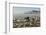 Panoramic view of skyline and downtown El Paso Texas looking toward Juarez, Mexico-null-Framed Photographic Print