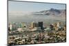 Panoramic view of skyline and downtown El Paso Texas looking toward Juarez, Mexico-null-Mounted Photographic Print