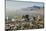 Panoramic view of skyline and downtown El Paso Texas looking toward Juarez, Mexico-null-Mounted Photographic Print