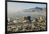 Panoramic view of skyline and downtown El Paso Texas looking toward Juarez, Mexico-null-Framed Photographic Print