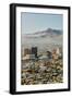 Panoramic view of skyline and downtown El Paso Texas looking toward Juarez, Mexico-null-Framed Premium Photographic Print