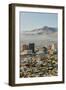 Panoramic view of skyline and downtown El Paso Texas looking toward Juarez, Mexico-null-Framed Photographic Print