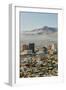 Panoramic view of skyline and downtown El Paso Texas looking toward Juarez, Mexico-null-Framed Photographic Print