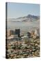 Panoramic view of skyline and downtown El Paso Texas looking toward Juarez, Mexico-null-Stretched Canvas