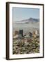 Panoramic view of skyline and downtown El Paso Texas looking toward Juarez, Mexico-null-Framed Photographic Print