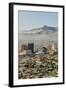 Panoramic view of skyline and downtown El Paso Texas looking toward Juarez, Mexico-null-Framed Photographic Print