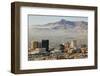 Panoramic view of skyline and downtown El Paso Texas looking toward Juarez, Mexico-null-Framed Photographic Print