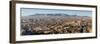 Panoramic view of skyline and downtown of El Paso Texas looking toward Juarez, Mexico-null-Framed Photographic Print