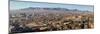 Panoramic view of skyline and downtown of El Paso Texas looking toward Juarez, Mexico-null-Mounted Photographic Print