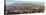 Panoramic view of skyline and downtown of El Paso Texas looking toward Juarez, Mexico-null-Stretched Canvas