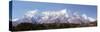 Panoramic View of Snow Covered Mountains, Everest View Hotel, Kongde Ri, Khumbu, Nepal-null-Stretched Canvas