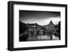 Panoramic View of St. Peter's Basilica and the Vatican City (With the River Tiber Winding around It-l i g h t p o e t-Framed Photographic Print