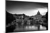 Panoramic View of St. Peter's Basilica and the Vatican City (With the River Tiber Winding around It-l i g h t p o e t-Mounted Photographic Print