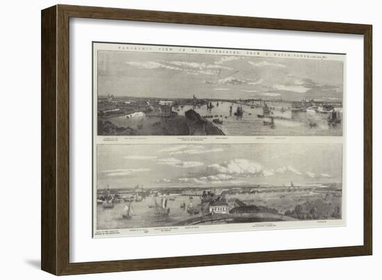 Panoramic View of St Petersburg, from a Watch-Tower-null-Framed Giclee Print