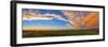 Panoramic View of Sunset at Reesor Ranch, Near Cypress Hills, Alberta, Canda-null-Framed Photographic Print