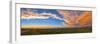 Panoramic View of Sunset at Reesor Ranch, Near Cypress Hills, Alberta, Canda-null-Framed Photographic Print