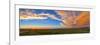 Panoramic View of Sunset at Reesor Ranch, Near Cypress Hills, Alberta, Canda-null-Framed Photographic Print