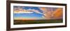 Panoramic View of Sunset at Reesor Ranch, Near Cypress Hills, Alberta, Canda-null-Framed Photographic Print