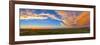 Panoramic View of Sunset at Reesor Ranch, Near Cypress Hills, Alberta, Canda-null-Framed Photographic Print