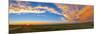 Panoramic View of Sunset at Reesor Ranch, Near Cypress Hills, Alberta, Canda-null-Mounted Photographic Print