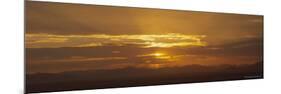Panoramic View of Sunset Over Mountains in the Namib Rand Private Reserve, Namib Desert, Namibia-Lee Frost-Mounted Photographic Print
