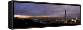 Panoramic View of Taipei 101, Taipei, Taiwan-Michele Falzone-Framed Stretched Canvas