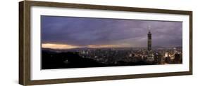 Panoramic View of Taipei 101, Taipei, Taiwan-Michele Falzone-Framed Photographic Print