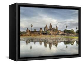 Panoramic View of Temple Ruins, Angkor Wat, Cambodia-Jones-Shimlock-Framed Stretched Canvas