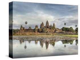 Panoramic View of Temple Ruins, Angkor Wat, Cambodia-Jones-Shimlock-Stretched Canvas