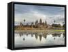 Panoramic View of Temple Ruins, Angkor Wat, Cambodia-Jones-Shimlock-Framed Stretched Canvas