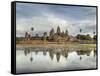 Panoramic View of Temple Ruins, Angkor Wat, Cambodia-Jones-Shimlock-Framed Stretched Canvas