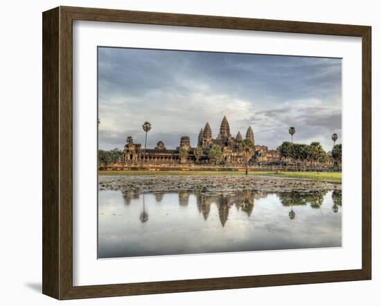 Panoramic View of Temple Ruins, Angkor Wat, Cambodia-Jones-Shimlock-Framed Photographic Print