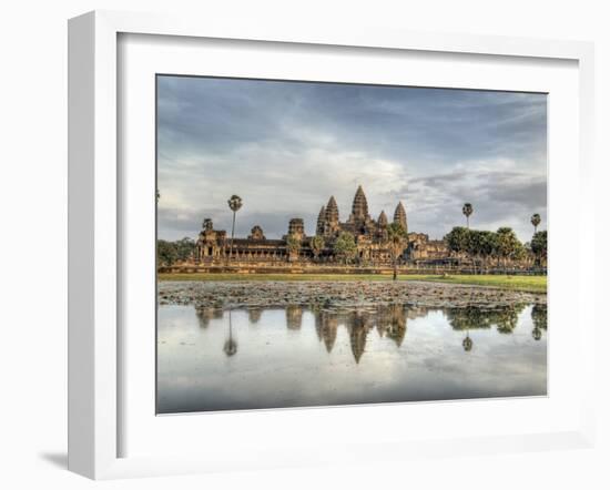 Panoramic View of Temple Ruins, Angkor Wat, Cambodia-Jones-Shimlock-Framed Photographic Print