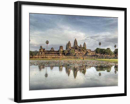 Panoramic View of Temple Ruins, Angkor Wat, Cambodia-Jones-Shimlock-Framed Photographic Print