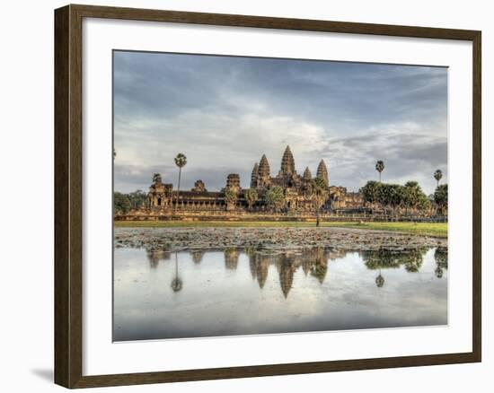 Panoramic View of Temple Ruins, Angkor Wat, Cambodia-Jones-Shimlock-Framed Photographic Print