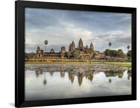 Panoramic View of Temple Ruins, Angkor Wat, Cambodia-Jones-Shimlock-Framed Photographic Print