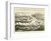 Panoramic View of the Andes Between the Upper Lake of Titicaca and the Lower Lake of Parihuanacocha-Édouard Riou-Framed Giclee Print