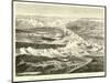 Panoramic View of the Andes Between the Upper Lake of Titicaca and the Lower Lake of Parihuanacocha-Édouard Riou-Mounted Giclee Print