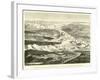 Panoramic View of the Andes Between the Upper Lake of Titicaca and the Lower Lake of Parihuanacocha-Édouard Riou-Framed Giclee Print