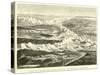 Panoramic View of the Andes Between the Upper Lake of Titicaca and the Lower Lake of Parihuanacocha-Édouard Riou-Stretched Canvas