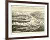 Panoramic View of the Andes Between the Upper Lake of Titicaca and the Lower Lake of Parihuanacocha-Édouard Riou-Framed Giclee Print